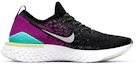 Order (JR) Nike Epic React Flyknit 2 ''Noir Violet Vivid Aurora'' AQ3243-008