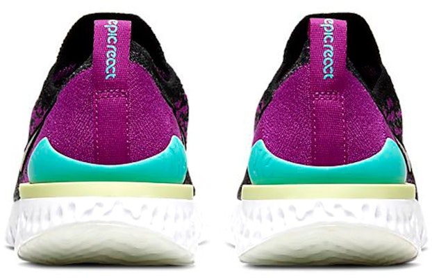 (JR) Nike Epic React Flyknit 2 'Negro Morado Vivid Aurora' AQ3243-008 Purchase (JR) Nike Epic React Flyknit 2 'Negro Morado Vivid Aurora' AQ3243-008