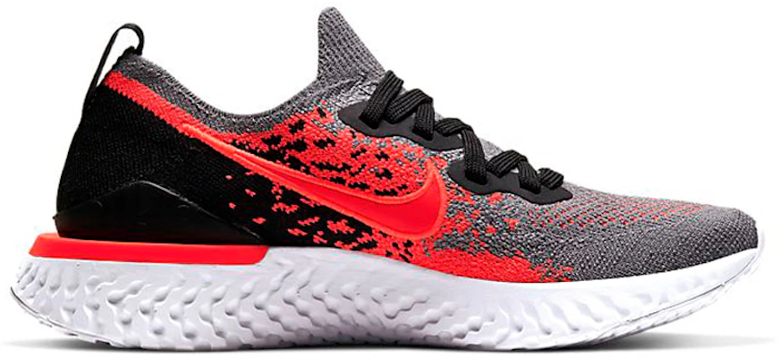 (JR) Nike Epic React Flyknit 2 'Abu Dingin Merah Cerah' AQ3243-014 Order (JR) Nike Epic React Flyknit 2 'Abu Dingin Merah Cerah' AQ3243-014