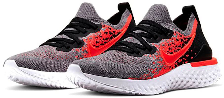 (JR) Nike Epic React Flyknit 2 'Abu Dingin Merah Cerah' AQ3243-014 Lookbook (JR) Nike Epic React Flyknit 2 'Abu Dingin Merah Cerah' AQ3243-014