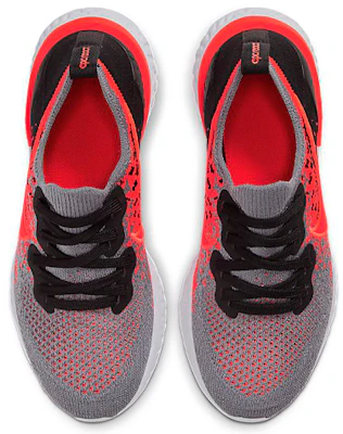 (JR) Nike Epic React Flyknit 2 'Abu Dingin Merah Cerah' AQ3243-014 Shop (JR) Nike Epic React Flyknit 2 'Abu Dingin Merah Cerah' AQ3243-014