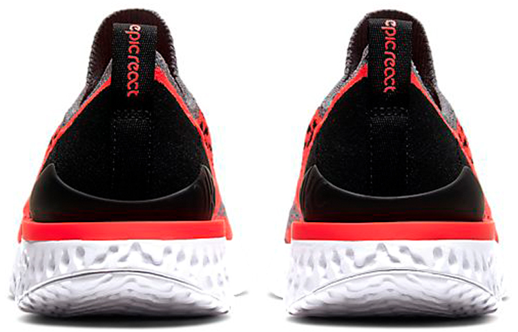 (Youth) Nike Epic React Flyknit 2 'Cool Grey Bright Crimson' 圖 5