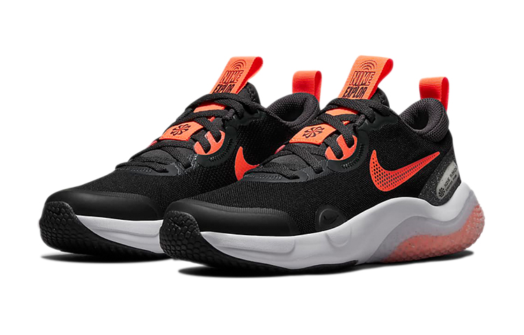 (Youth) Nike Explore Next Nature 'Black White Orange' 圖 3