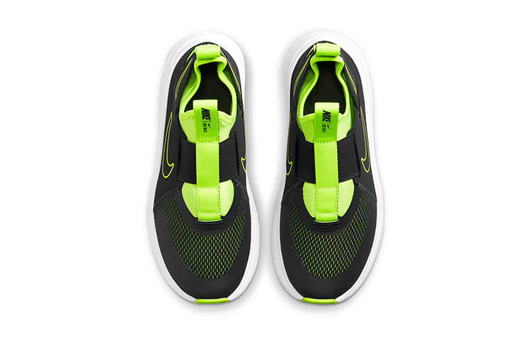 Shop Nike Flex Plus 耐耗減震平衡 低筒 跑步鞋 GS 黑綠