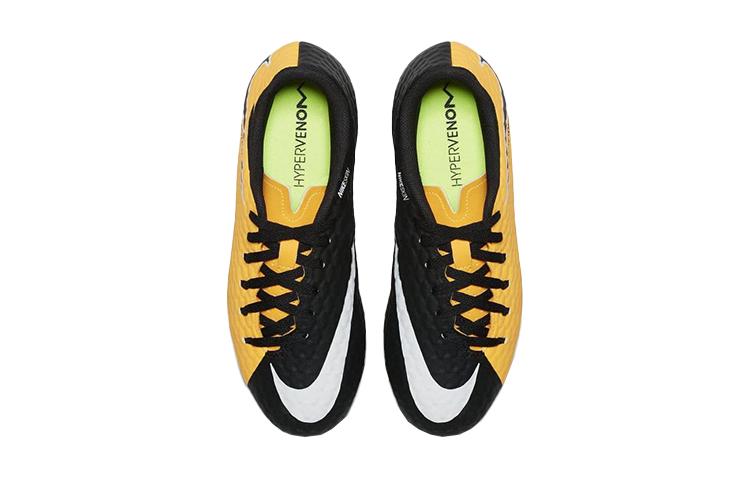 Shop 兒童 Nike Hypervenom Phelon JR 3 FG 硬場地 低幫 兒童足球鞋 黃黑