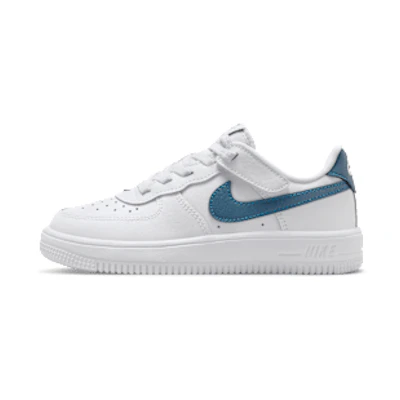(PS) Nike Force 1 Low Easy On White/Thunderstorm