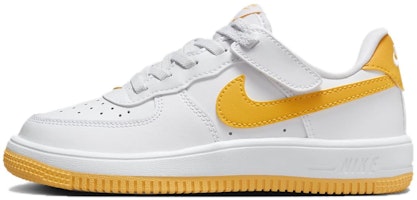 (Youth) Nike Force 1 Low EasyOn 'White University Gold' FN0237-109 (Youth) Nike Force 1 Low EasyOn 'White University Gold' FN0237-109