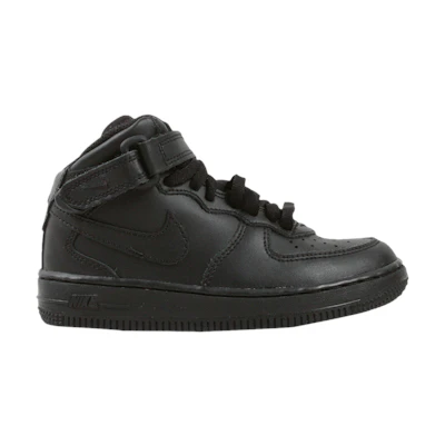 (Youth) Nike Force 1 Mid 'Triple Black'