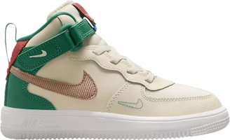 (Youth) Nike Force 1 Mid EasyOn SE 'Coconut Milk Stadium Green' FQ3694-100 (Youth) Nike Force 1 Mid EasyOn SE 'Coconut Milk Stadium Green' FQ3694-100
