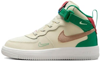 (Youth) Nike Force 1 Mid EasyOn SE 'Coconut Milk Stadium Green' FQ3694-100 (Youth) Nike Force 1 Mid EasyOn SE 'Coconut Milk Stadium Green' FQ3694-100