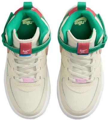 (JR) Nike Force 1 Mid EasyOn SE 'Coconut Milk Stadium Green' Verde y Coco FQ3694-100 Shop (JR) Nike Force 1 Mid EasyOn SE 'Coconut Milk Stadium Green' Verde y Coco FQ3694-100