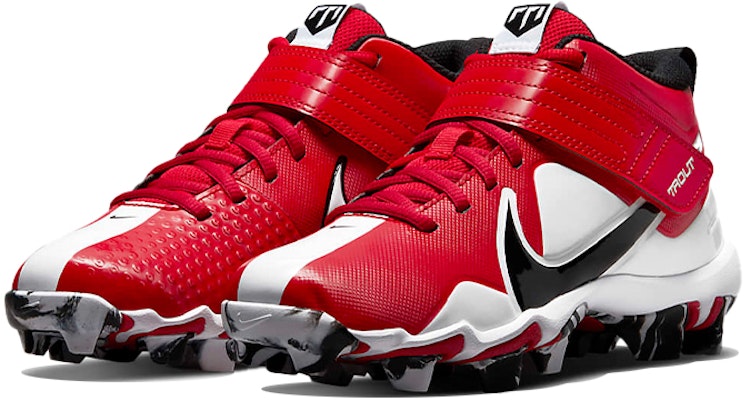 (JR) 나이키 포스 트라웃 7 키스톤 '레드 블랙' (Nike Force Trout 7 Keystone '레드 블랙') CQ7642-602 Lookbook (JR) 나이키 포스 트라웃 7 키스톤 '레드 블랙' (Nike Force Trout 7 Keystone '레드 블랙') CQ7642-602