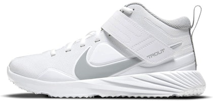 (Youth) Nike Force Trout 7 Turf 'Gray White' DC9217-100 (Youth) Nike Force Trout 7 Turf 'Gray White' DC9217-100