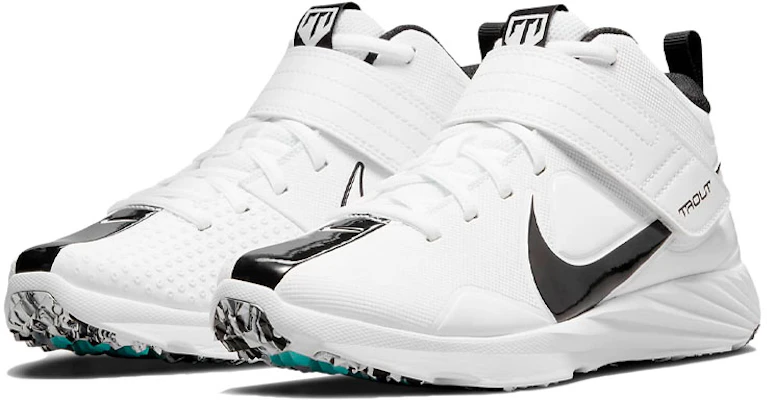 (JR) Nike Force Trout 7 Turf ''Blanc Turquoise Dynamique'' DC9217-102 Lookbook (JR) Nike Force Trout 7 Turf ''Blanc Turquoise Dynamique'' DC9217-102