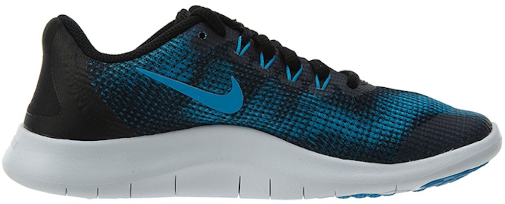 耐吉 Flex 2018 RN (GS) 耐磨防滑 低筒休閒跑步鞋 黑藍 Order 耐吉 Flex 2018 RN (GS) 耐磨防滑 低筒休閒跑步鞋 黑藍