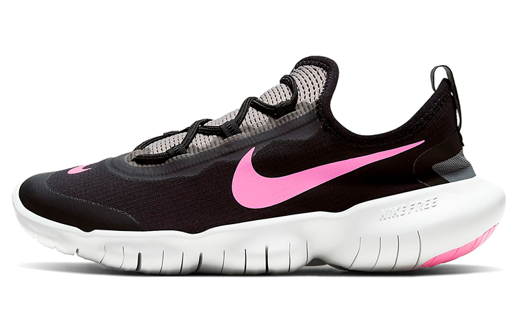 (Youth) Nike Free RN 50 'Black White Pink' CJ2079-001