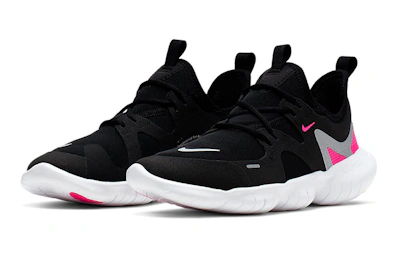 (Youth) Nike Free RN 5.0 'Black Pink' AR4143-002