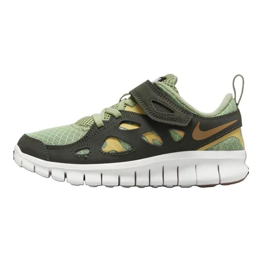 (Youth) Nike Free Run 2 'Oil Green Wheat Gold' DA2689-306