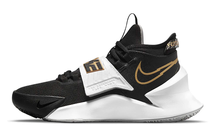 (Youth) Nike Future Court 3 'Black White Metallic Gold' CT2866-006