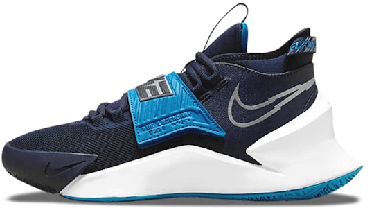 GS大童 Nike Future Court 3 減震回彈 中幫實戰籃球鞋 黑藍 Buy GS大童 Nike Future Court 3 減震回彈 中幫實戰籃球鞋 黑藍