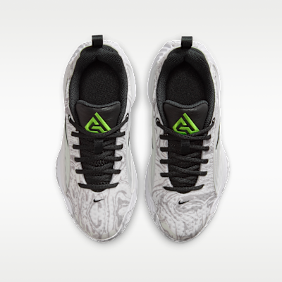 Shop (Youth) Nike Giannis Immortality 5 'White Off White Light Smoke Grey Metallic Silver' IM7588-102
