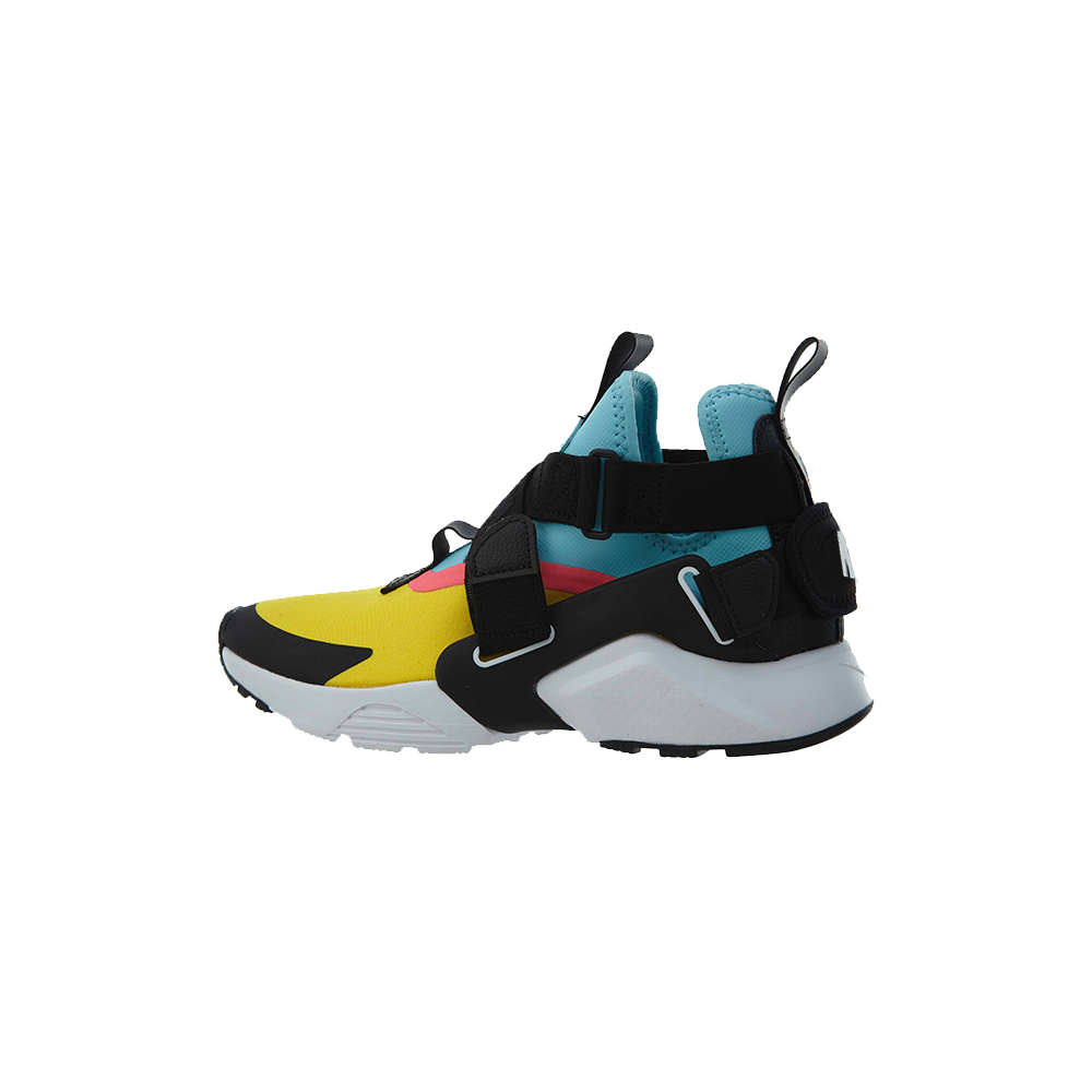 Buy Nike Air Huarache City (GS) 耐吉空氣華萊士 城市復古低筒休閒跑步鞋 黑黃藍