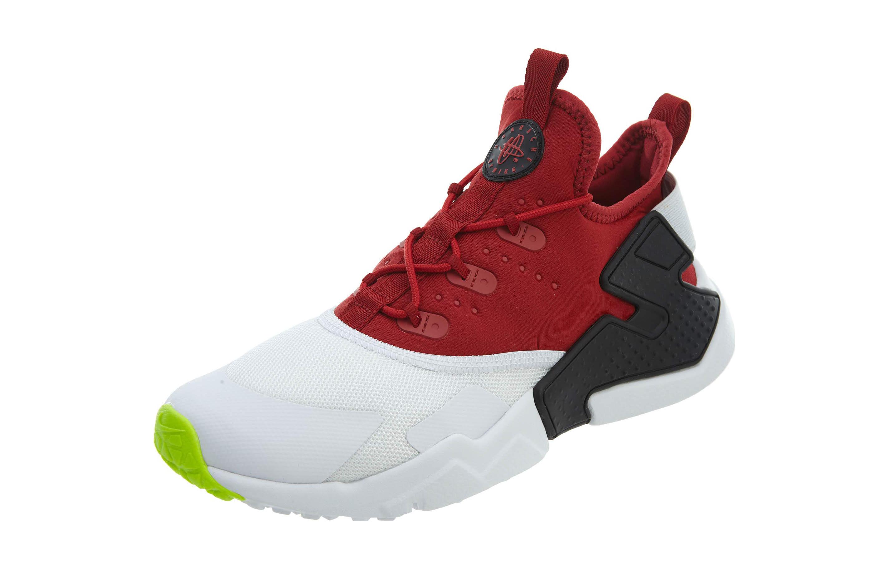 Lookbook 大童 Nike Huarache Run 舒適百搭 耐磨透氣 低幫 兒童跑步鞋 紅白黑