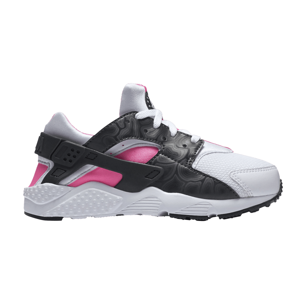 (Youth) Nike Huarache Run 'White Black Hyper Pink' 704951-104