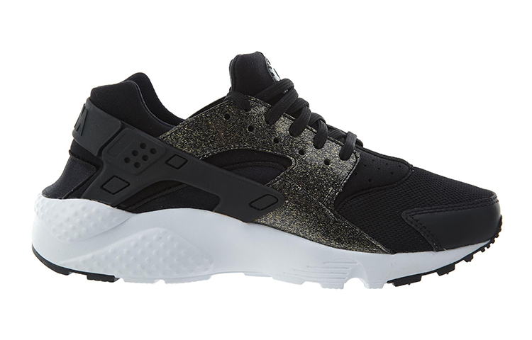 Order Nike Huarache Air Run SE 耐吉華萊士復古 防滑透氣 低筒 跑步鞋 GS 黑金白