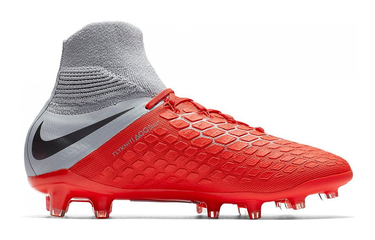 Order 兒童 Nike JR Phantom 3 Elite DF FG 硬地足球鞋 灰紅色