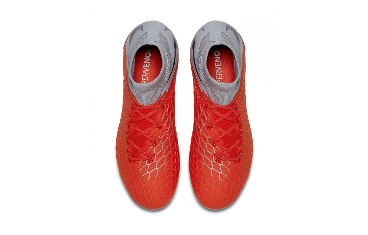Shop 兒童 Nike JR Phantom 3 Elite DF FG 硬地足球鞋 灰紅色
