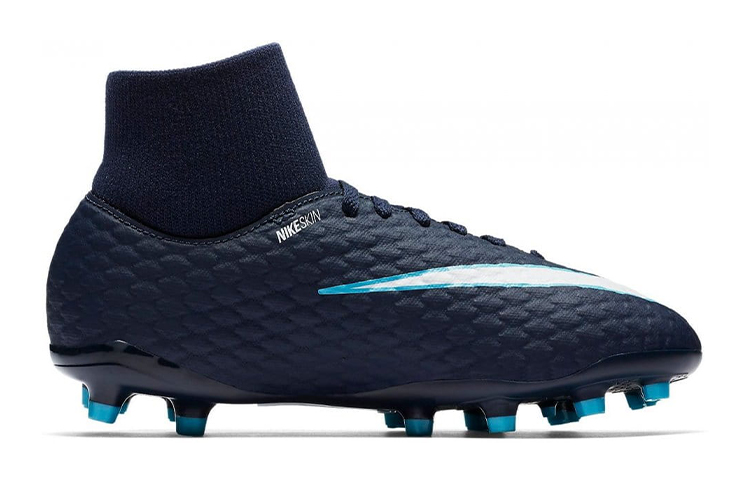 Order 兒童 Nike JR Hypervenom Phelon 3 DF FG 硬場地足球鞋 深藍色
