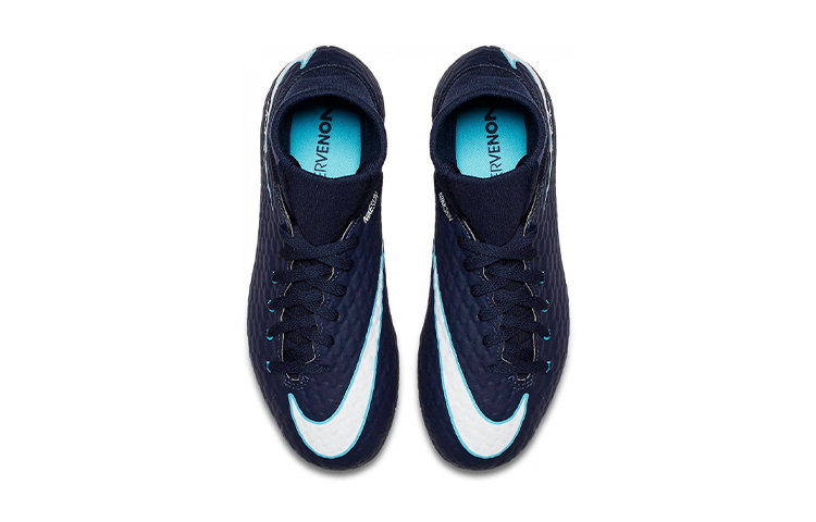 Shop 兒童 Nike JR Hypervenom Phelon 3 DF FG 硬場地足球鞋 深藍色