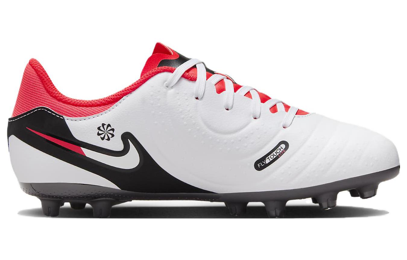 Order 大童 Nike Jr Legend 10 運動舒適 耐磨 低幫 兒童足球鞋 白紅色