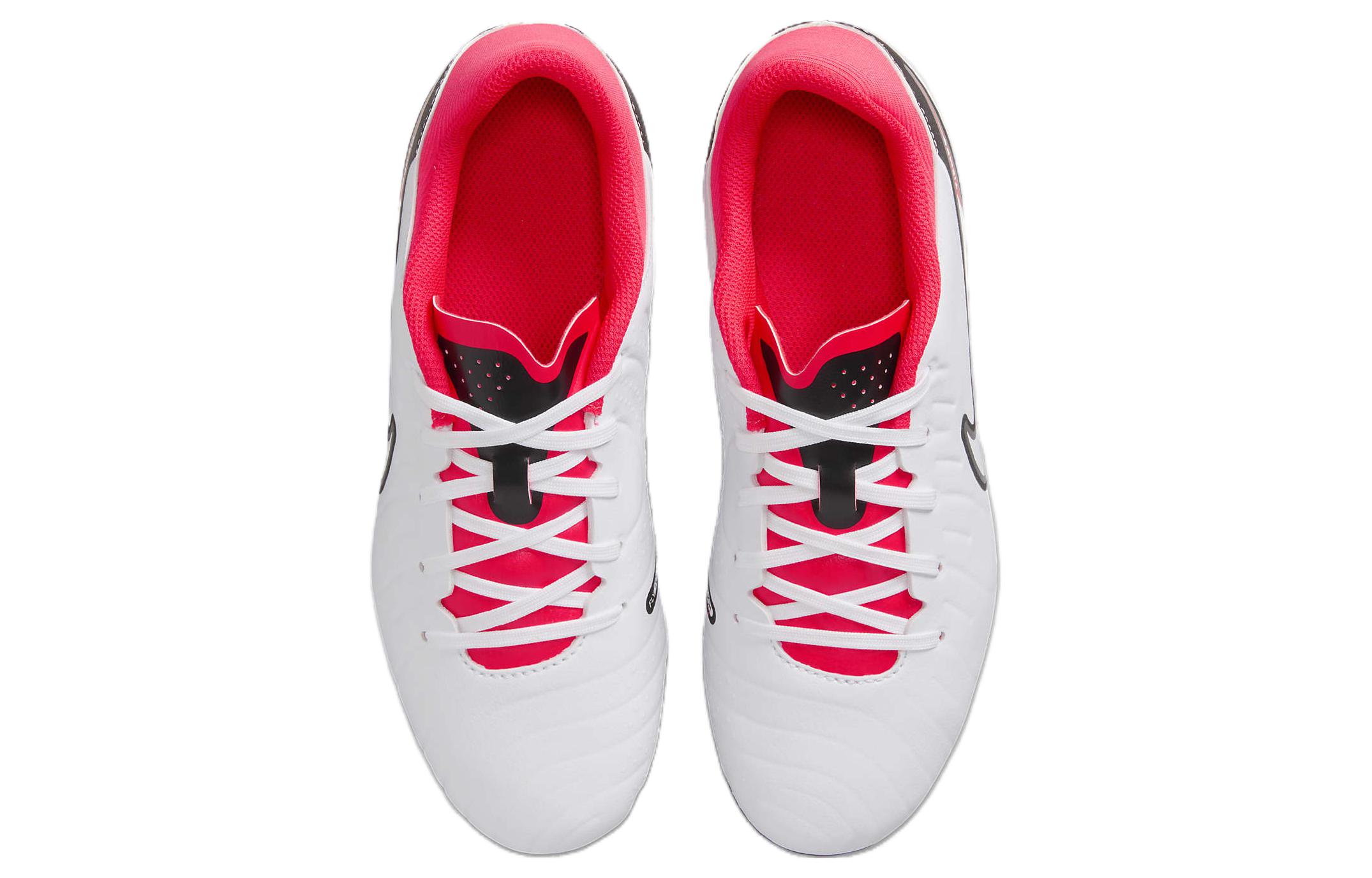 Shop 大童 Nike Jr Legend 10 運動舒適 耐磨 低幫 兒童足球鞋 白紅色