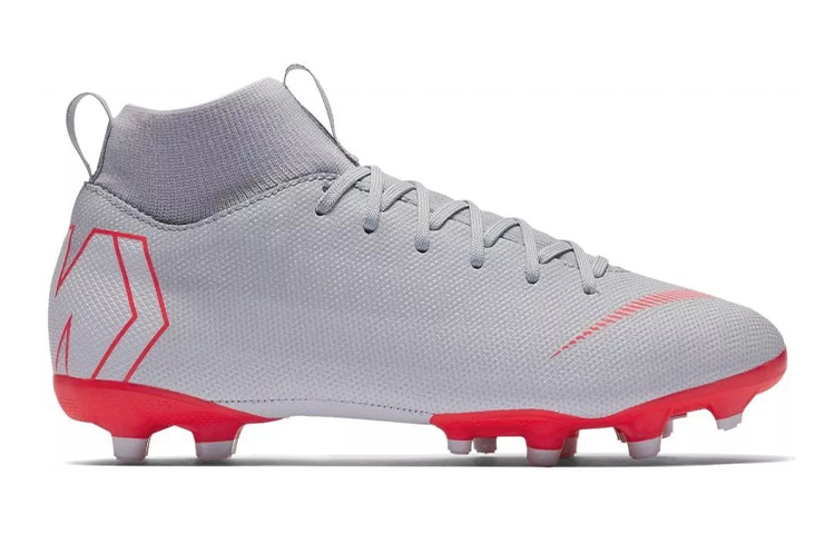 Order (JR) 耐克少年Mercurial Superfly 6 12学院FG“灰红”足球鞋 AH7337-060