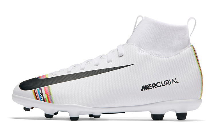 (Youth) Nike JR Mercurial Superfly 6 Club CR7 MG 'White Black' AJ3115-109