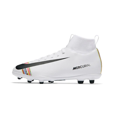 (Youth) Nike JR Mercurial Superfly 6 Club CR7 MG 'White Black'