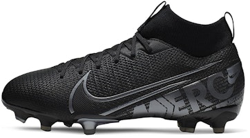 (Youth) Nike JR Mercurial Superfly 7 Academy FG/MG 'Black Grey' AT8120-001 (Youth) Nike JR Mercurial Superfly 7 Academy FG/MG 'Black Grey' AT8120-001