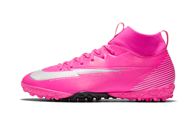 (Youth) Nike JR Mercurial Superfly 7 ACADEMY KM TF Artificial-Turf Soccer Shoe 'Pinkred White Black' DB5616-611