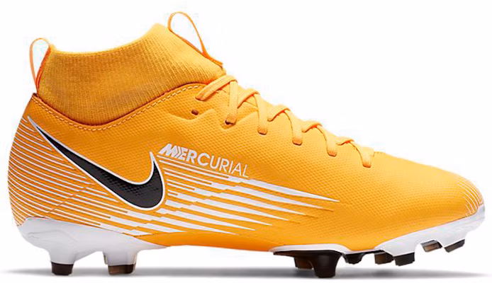 (JR) 耐克Mercurial Superfly 7 Academy MG儿童足球鞋 '黄黑白' AT8120-801 Order (JR) 耐克Mercurial Superfly 7 Academy MG儿童足球鞋 '黄黑白' AT8120-801