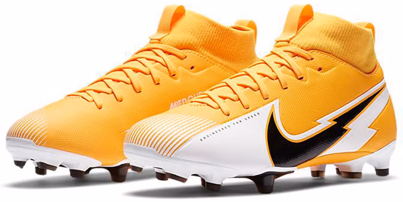 (JR) 耐克Mercurial Superfly 7 Academy MG儿童足球鞋 '黄黑白' AT8120-801 Lookbook (JR) 耐克Mercurial Superfly 7 Academy MG儿童足球鞋 '黄黑白' AT8120-801