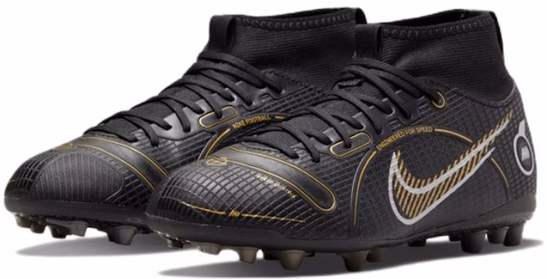 兒童 Nike Jr Superfly 8 Mercurial 14 Academy AG 人造草地足球鞋 黑色 Lookbook 兒童 Nike Jr Superfly 8 Mercurial 14 Academy AG 人造草地足球鞋 黑色