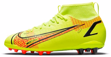 (Youth) Nike JR Mercurial Superfly 8 Academy AG Artificial Grass 'Yellow Orange' CV0732-760 (Youth) Nike JR Mercurial Superfly 8 Academy AG Artificial Grass 'Yellow Orange' CV0732-760