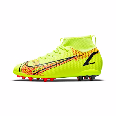 (Youth) Nike JR Mercurial Superfly 8 Academy AG Artificial Grass 'Yellow Orange'