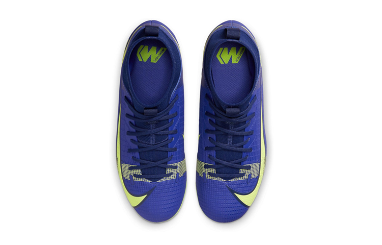 (Youth) Nike Jr Mercurial Superfly 8 Academy AG Artificial Grass 'Dark Blue Neon Green' 圖 4