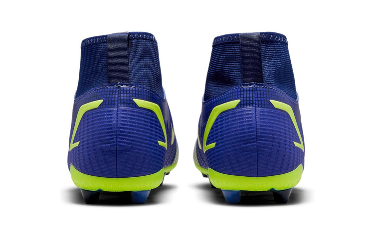 (Youth) Nike Jr Mercurial Superfly 8 Academy AG Artificial Grass 'Dark Blue Neon Green' 圖 5