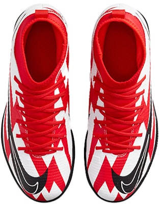 (JR) 耐克 Jr Mercurial Superfly 8 Club CR7 室内足球鞋 '红白黑' DB0930-600 Shop (JR) 耐克 Jr Mercurial Superfly 8 Club CR7 室内足球鞋 '红白黑' DB0930-600