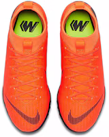 Shop 兒童款 Nike JR Mercurial Superfly X 6 Academy TF 草地足球鞋 橙色