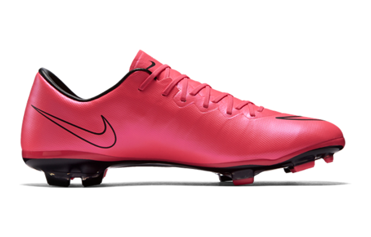 Order 大童 Nike JR Mercurial Vapor X FG 硬場地 防滑透氣足球鞋 粉黑